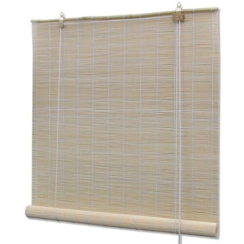 Rolo zavjesa od bambusa prirodna boja 80 x 160 cm Cijene