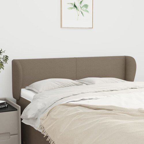 vidaXL Uzglavlje s ušima smeđesivi 147x23x78/88 cm od tkanine Cijene