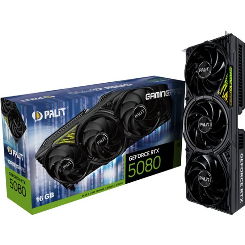 Palit Grafična kartica nVidia RTX5080 Gaming PRO V1 - 16GB GDDR7 (NE75080019T2-GB2031Y), (22147951) Cene