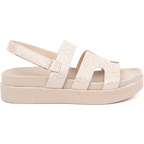 GOODIN Classic platform sandals beige Cene