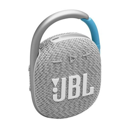 Jbl clip 4 Eco White ultra prenosivi bluetooth zvučnik, IPX67 vodootporan Slike
