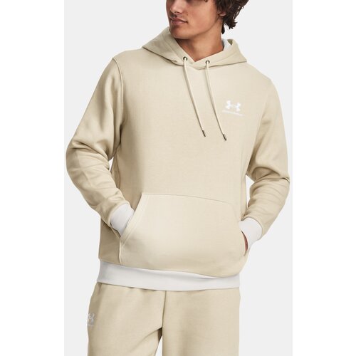 Under Armour Sweatshirt UA Essential Flc Novelty HD-BRN - Men Slike