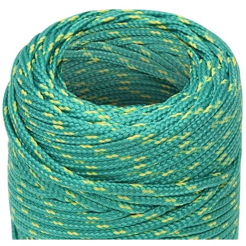 VidaXL Brodski konop zeleni 2 mm 500 m od polipropilena Slike