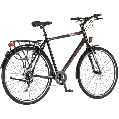 Explorer bicikl tour axys 28&amp;quot; alu 23&amp;quot; v-brake 6 brzina 175-193cm (xl) crno braon 1282096 Slike