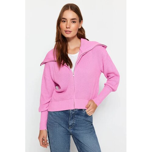 TRENDYOLMILLA ženski kardigan Twoaw24Hi00072, roze Cene
