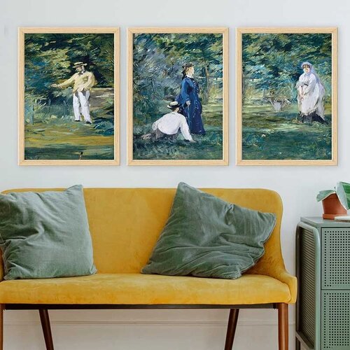 Wallity Set uramljenih slika 3NTC_UN14535778, 3 dijela Cene