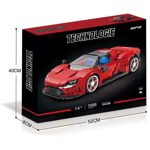 SPORTS Car Red Brick Set 1168pcs. Cijene