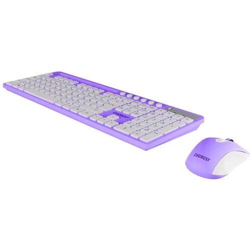 Everest KM-730 ljubicasto bijeli bezicni Q multimedijski set tastature i misa Cijene