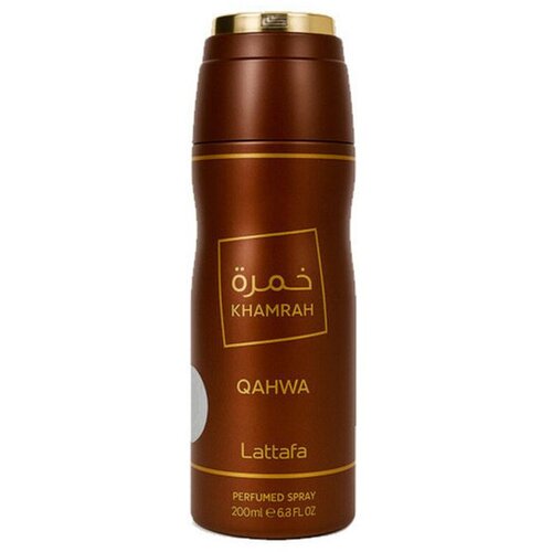 Lattafa Unisex dezodorans Lattafa Khamrah Qahwa Deodorant VAPO 200 ml Slike