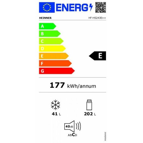 Heinner hladnjak HF-HS243E++ Cijene