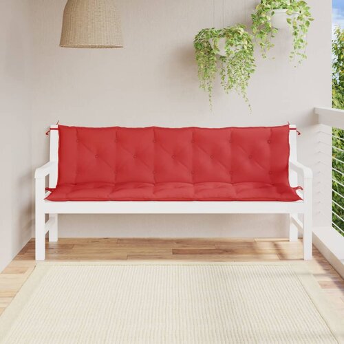 vidaXL Blazina za vrtno klop 2 kosa rdeča 180x50x7cm oxford tkanina Cene