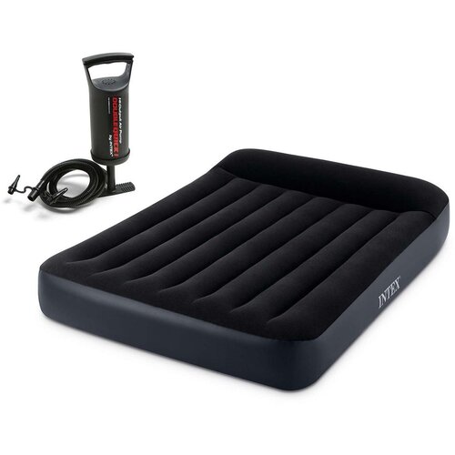 Intex 64142 napuhujući madrac 191 &amp;times; 137 &amp;times; 25 cm s tlačnom pumpom Slike