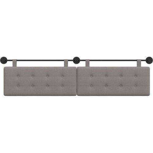  Držeće uzglavlje Zidne Sivo-smeđa 210 x 55 x 5 cm tkanina - Sivo-smeđa 200 cm bez LED Slike