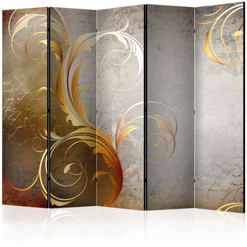 Paravan u 5 dijelova - Gold letters II [Room Dividers] 225x172 Cijene