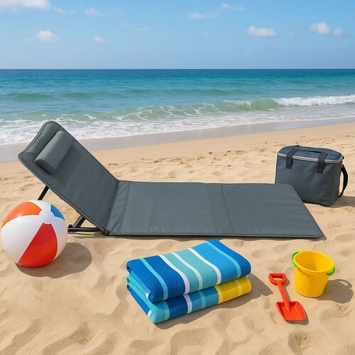  Ležaljka sklopiva za plažu 140x39cm siva LP-722000S Cene