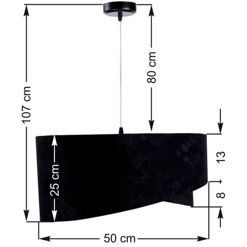  Luster na sajli GALAXY 1xE27/60W/230V Slike