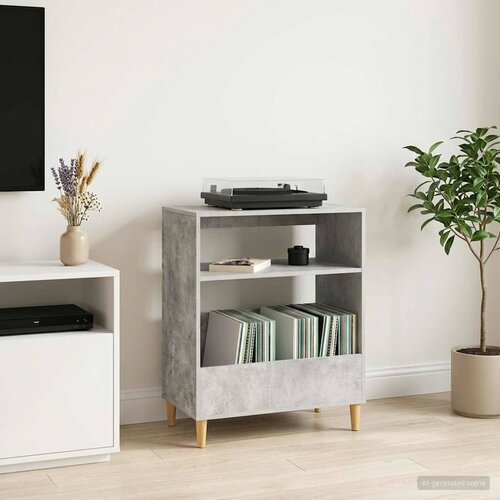  Stalak za gramofon Betonska siva 71 x 39,5 x 83 cm Cijene