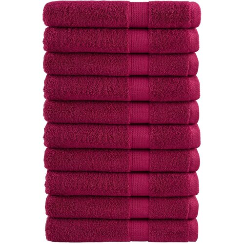 Furnova Premium brisače za savno SOLUND 10 kos bordo 80x200 cm 600 g/m2, (21916844) Slike