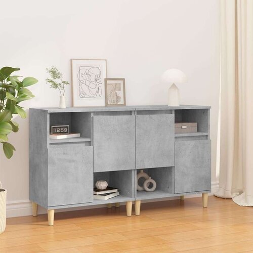  Komode 2 kom siva boja betona 60x35x70 cm od konstruiranog drva Cijene
