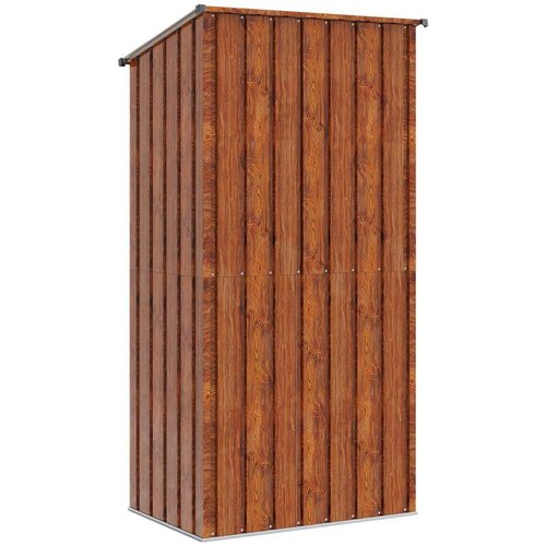  Vrtne &amp;scaron;upe Smeđa 103 x 74 x 200 cm Metal Slike