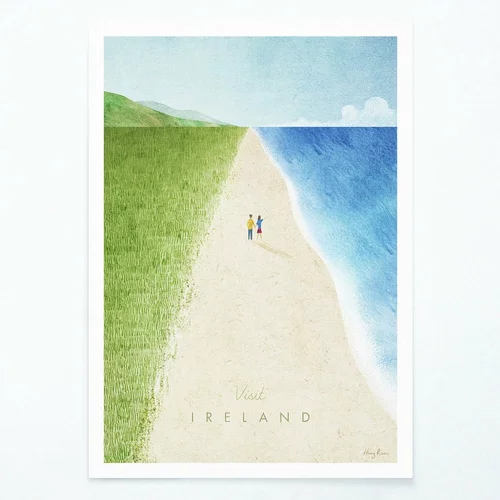 Travelposter Plakat Ireland, A3