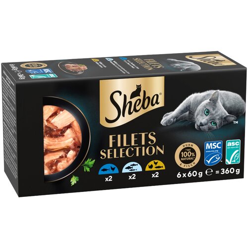  Ekonomično pakiranje Sheba Filets 36 x 60 g - Mje&scaron;ovito pakiranje I (3 vrste) Cijene