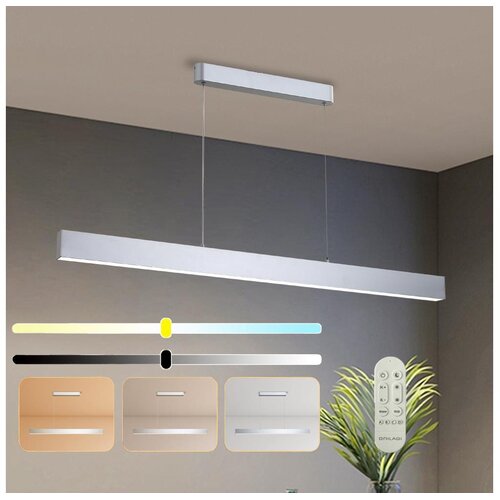  Brilagi-LED prigu&scaron;iva luster SLEEKLINE SMART LED/40W/230V Wi-Fi Tuya srebran + daljinski upravljač Cene