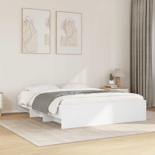  Okvir za krevet bijeli 150x200 cm konstruirano drvo Cijene