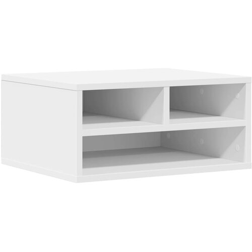  Stalak za pisač bijeli 49 x 40 x 22,5 cm od konstruiranog drva Slike
