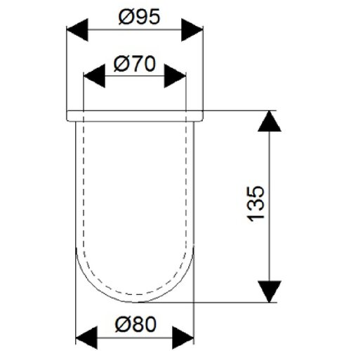Rosan ča&amp;scaron;a za wc četku za JM908 - JZ908 Slike