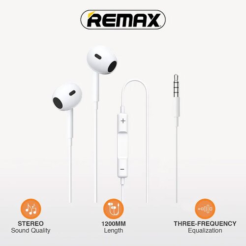  Slu&amp;scaron;alice 3,5mm REMAX RM-570 bele Slike
