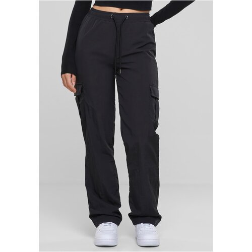 Urban Classics Women&amp;#039;s nylon cargo pants black Slike