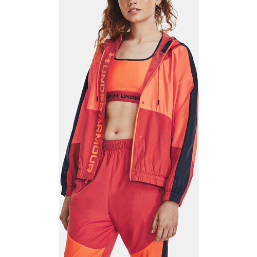 Under Armour Jacket UA Rush Woven FZ Jacket-RED - Women Slike