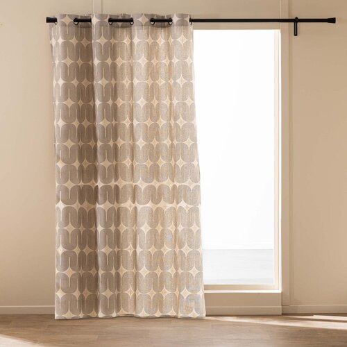 Douceur d int&amp;eacute;rieur Črna/bež zavesa 140x240 cm Ondine &amp;ndash; Slike