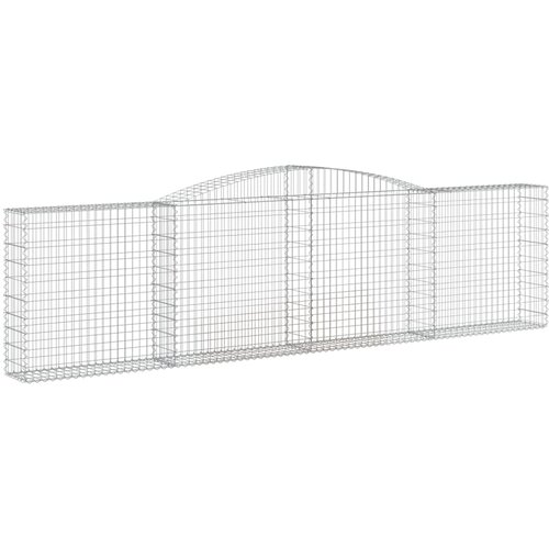  Lučne gabionske ko&amp;scaron;are 9 kom 400x30x100/120cm pocinčano željezo Slike