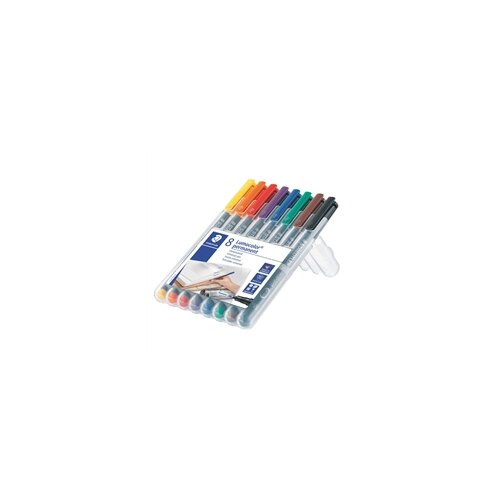 Staedtler Marker Lumocolor 318 WP8 0,6 mm, 8 komada Cene