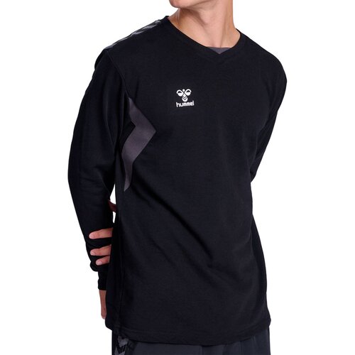 Hummel Sportska sweater majica 'Authentic' siva / crna / bijela Cijene