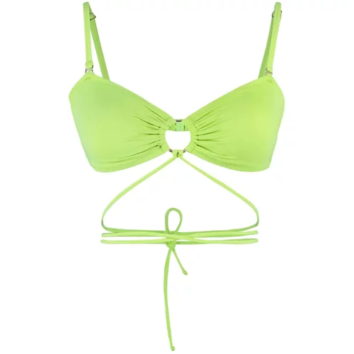 Trendyol green accessory tie detailed bikini top