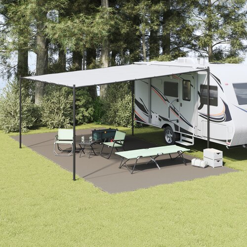 vidaXL pokrivač za &scaron;ator Svijetlosivi Poliester 400 x 800 cm Sklopiv Cijene
