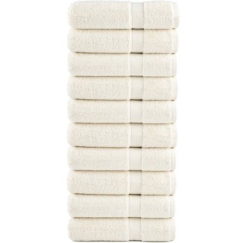 VidaXL Ručnici z tu&amp;scaron;iranje SOLUND 10 kom krem 70x140 cm 600 gsm Slike