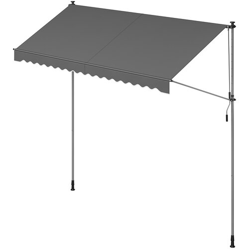 Songmics Nastavljiv objem za tende, tenda 350x120 cm, antracit, (5000275666) Cene