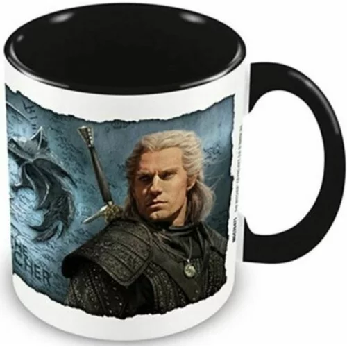 Pyramid the witcher (bound by fate) black inner c mug skodelica