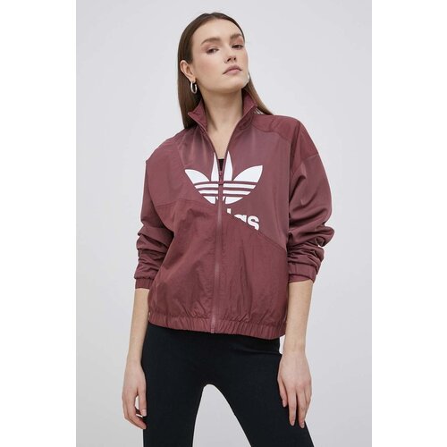 Adidas Jakna Adicolor za žene, boja: ljubičasta, za prijelazno razdoblje Slike