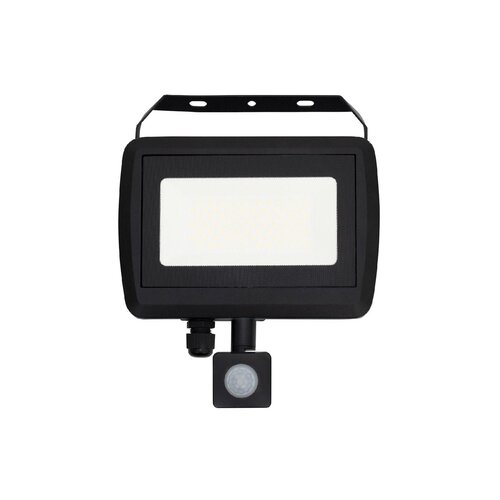 Home Reflektor, LED, sa detektorom pokreta, 50 W, 4000 lm, IP65 - FLL PIR 50, Crni Cijene