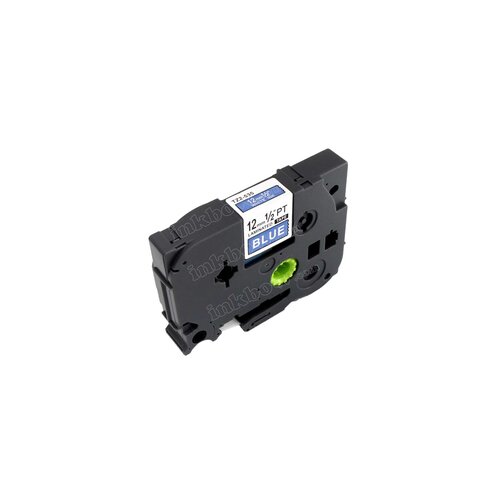 Brother Tze-535 združljiv laminirani trak - 12 mm x 8 metrov bel/moder, (21405067) Cene
