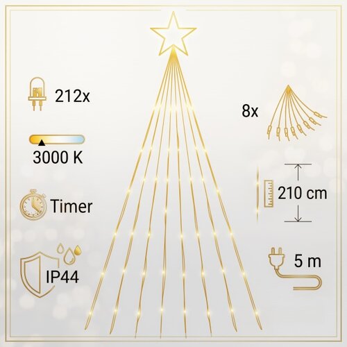 Brilagi LED Spolja&amp;scaron;nje božićne lampice za jelku LED/1,6W/230V IP44 Slike