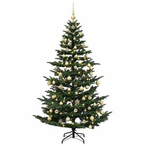  Umjetno božićno drvce s kuglicom 240 cm 300 LED lampica Slike
