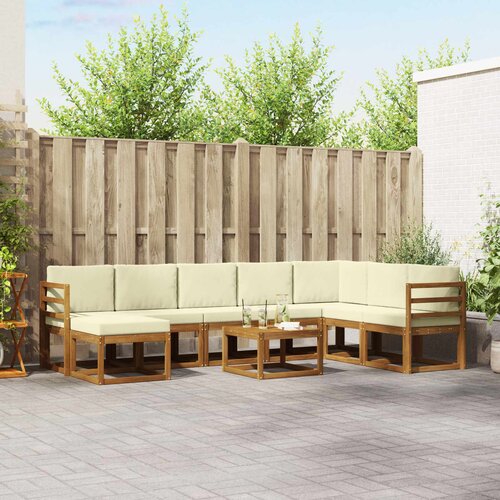  Set vanjskih sofa 9 kom. Prirodna i krem Cene