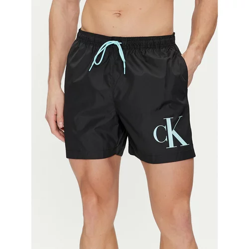 Calvin Klein Swimwear Kopalne hlače KM0KM01003 Črna Regular Fit