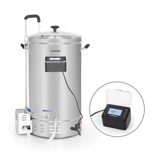 Klarstein Brauheld Pro, kotel za slad, 2500 W, 35 L, 30 - 100 °C, obtočna črpalka, plemenito jeklo Cene